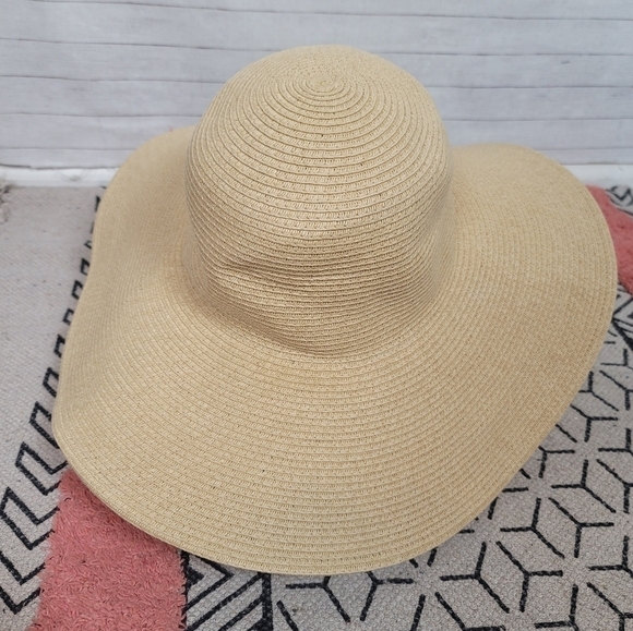 J.CREW WIDE BRIM PAPER STRAW HAT - Picture 3 of 11